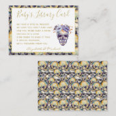 ゴス ベイビー 図書館 本のリクエスト スカル ハロウィン エンクロージャーカード (正面/裏面)