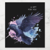 ゴス・ラヴェン・ダーク・エステティック ワインラベル (シングルラベル)