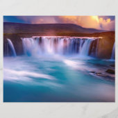 ゴズソスウォーターフォーブアイスランドスクラップブック紙 (裏面)