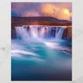 ゴズソスウォーターフォーブアイスランドスクラップブック紙 (正面)