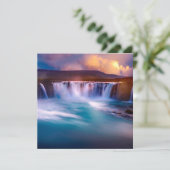 ゴズソスウォーターフォーブレクアイスランドフラットカード (スタンド正面)