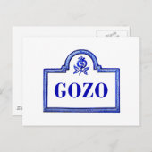 ゴゾグラナダ通り標識 ポストカード (正面/裏面)