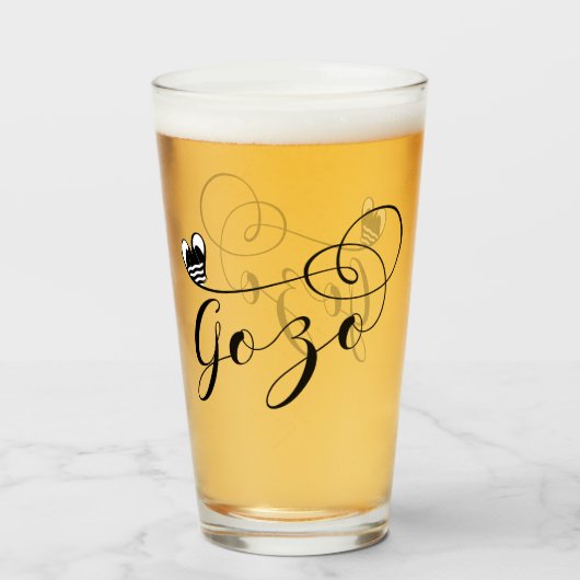 ゴゾハート国旗、ゴツィタン、ゴゾ島 タンブラーグラス (ドリンク正面)