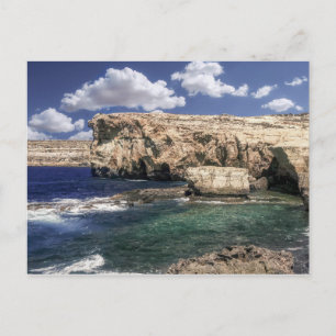 ゴゾ島のAzure Window Attraction ポストカード