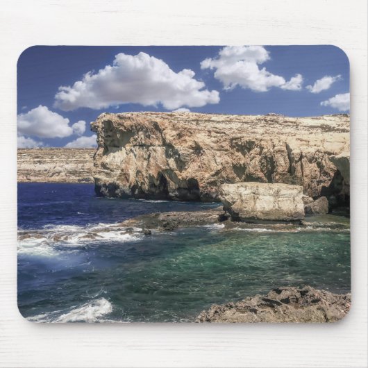 ゴゾ島のAzure Window Attraction マウスパッド (正面)