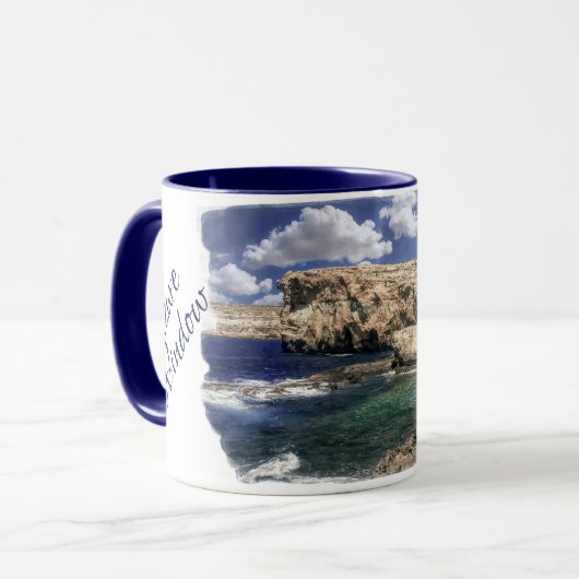 ゴゾ島のAzure Window Attraction マグカップ (正面左)