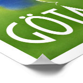 ゴタカナルスウェーデンシップVintage Travel ポスター (角)