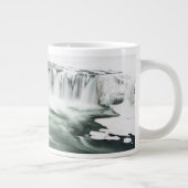 ゴダフォスの滝冬アイスランド ジャンボコーヒーマグカップ (右)