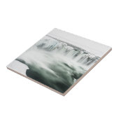 ゴダフォスの滝冬アイスランド タイル (側面)