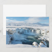 ゴダフスの滝の風景 サンキューカード (正面/裏面)