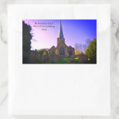 ゴダリング教会 長方形シール (バッグ)