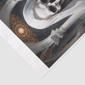 ゴチック修道女の白き死 - ドクロの貴婦人 薄葉紙 (詳細)