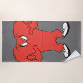 ゴッサマーの威嚇ポーズ ビーチタオル (正面)