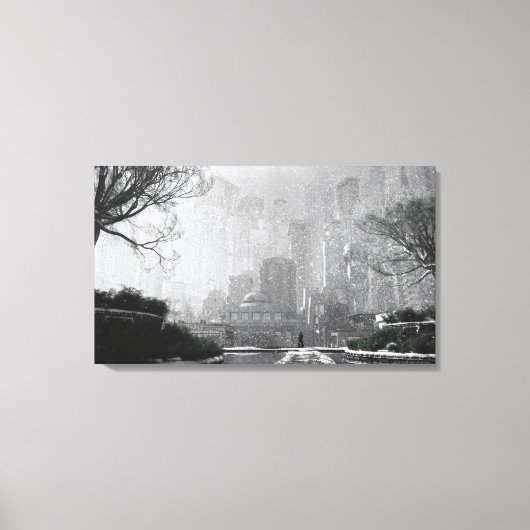 ゴッサムガーデン（冬） キャンバスプリント (正面)