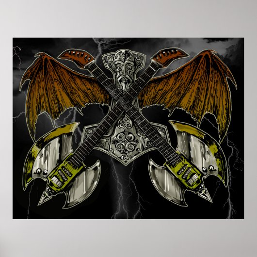 ゴッズギターのトール・ハンマー ポスター (正面)