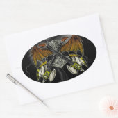 ゴッズギターのトール・ハンマー 楕円形シール (封筒)