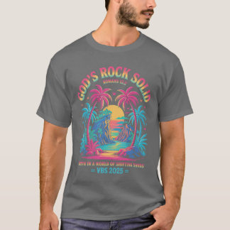 ゴッズロック無地のブレーカーロックビーチVBS 2025キリスト Tシャツ
