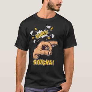 ゴッチャフィンガーホールハンドミーム Tシャツ