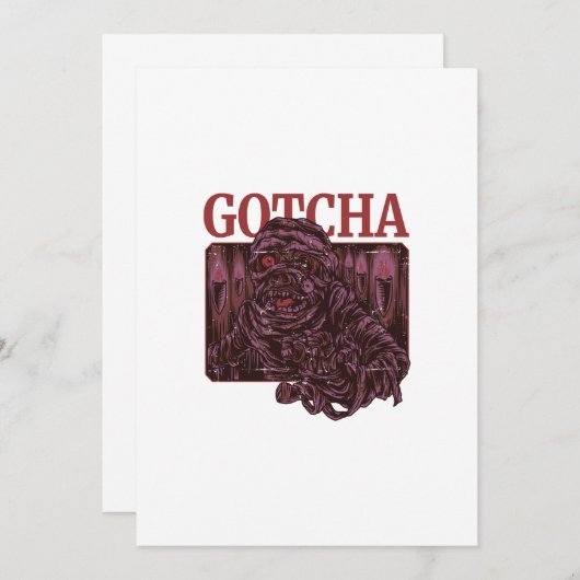 ゴッチャ 招待状 (正面/裏面)