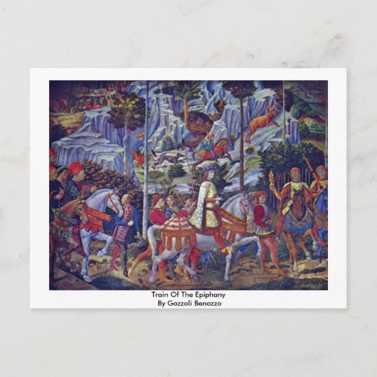 『ゴッツォーリによるエピファニーの列車』 ポストカード (正面)