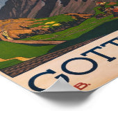 ゴットハルト・シュウィズ・ヴィンテージ旅行 ポスター (角)