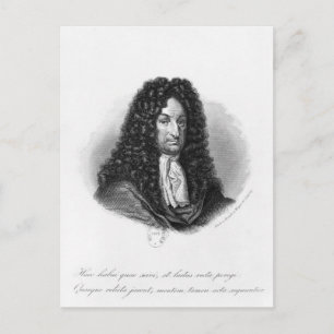 ゴットフリードウィルヘルムの男爵de Leibnizポートレート ポストカード