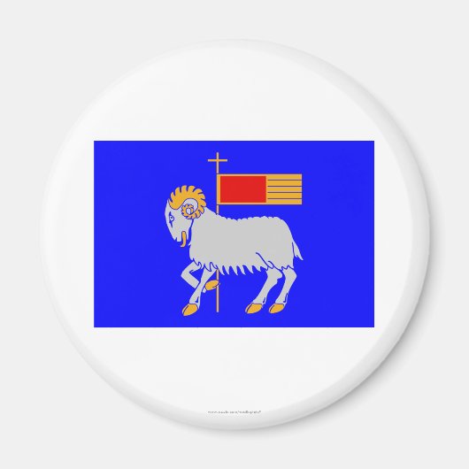 ゴットランズレーン国旗 マグネット (正面)