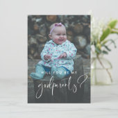 ゴッドエレガントパモダンンドのプロポーザルの写真カード 招待状 (スタンド正面)