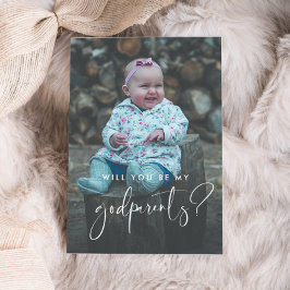 ゴッドエレガントパモダンンドのプロポーザルの写真カード 招待状