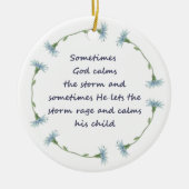 ゴッドカルムスストーム感動的引用文 セラミックオーナメント (正面)