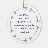 ゴッドカルムスストーム感動的引用文 セラミックオーナメント (左)
