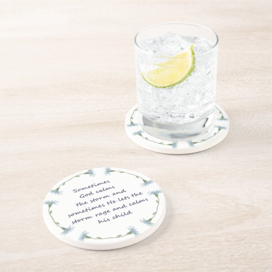 ゴッドカルムストーム感動的引用文 コースター (側面)