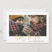 ゴッドグリーンのタータンチェック写真 シーズンカード (正面)