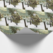 ゴッドジュルスウェーデンサンタ ラッピングペーパー (角)