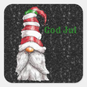 ゴッドジュルレッド格言スクエアステッカー スクエアシール (正面)