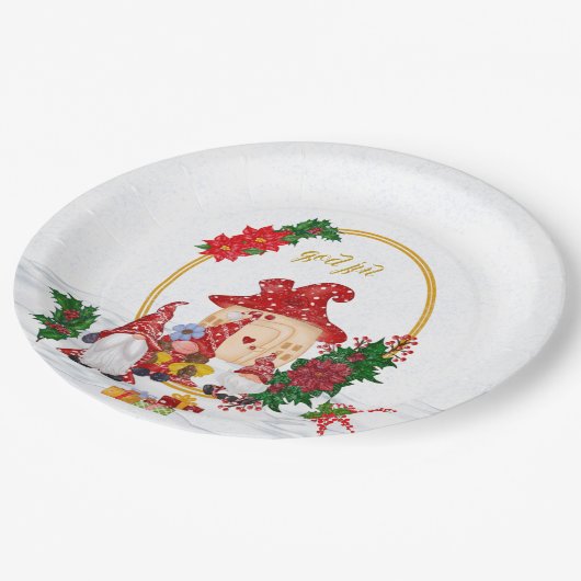 ゴッドジュームスウェーデン格言レッドファミリー ペーパープレート (アングル)