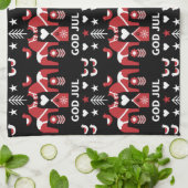 ゴッドジュールスウェーデンフォークアート キッチンタオル (折り畳み)