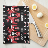 ゴッドジュールスウェーデンフォークアート キッチンタオル (四つ折り)