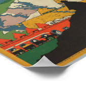 ゴッドストーン、サリー、イングランドヴィンテージ旅行 ポスター (角)