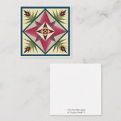 ゴッドズアイバーンキルトフラットノテカード ノートカード (正面/裏面)