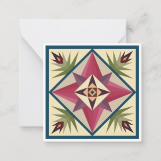 ゴッドズアイバーンキルトフラットノテカード ノートカード