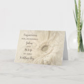 ゴッドソンと彼の妻の結婚式の日おめでとう カード (正面)