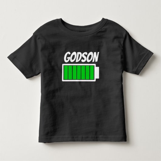 ゴッドソンのバッテリ駆動のエナジースユーモア トドラーTシャツ (正面)