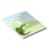 ゴッドソンの詩 – 恐竜のデザイン ノートパッド (アングル)