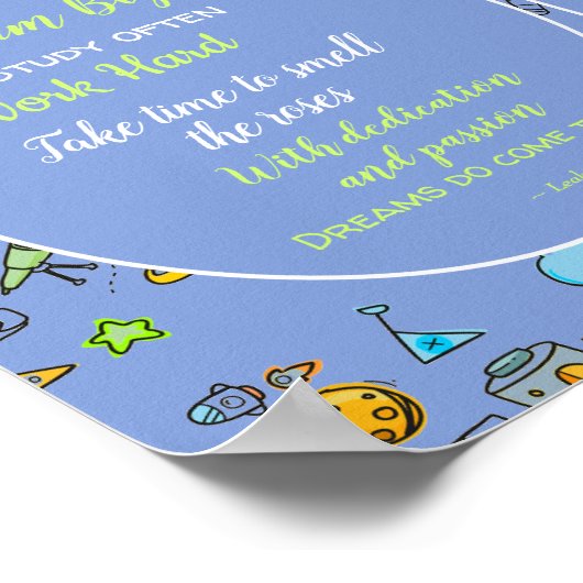 ゴッドソンやる気を起こさせる勇気付けられるギフトのパーソナライズ ポスター (角)