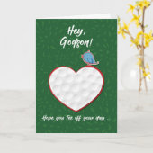 ゴッドソンゴルフスポーツハートバレンタインデー10代のン カード (黄色い花)