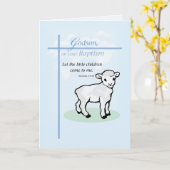 ゴッドソンバプテスムラムオンブルー カード (黄色い花)