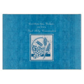 ゴッドソンファースト・コミューン、小麦、ぶどうブルー カッティングボード (正面)