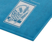 ゴッドソンファースト・コミューン、小麦、ぶどうブルー カッティングボード (角)