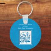 ゴッドソンファースト・コミューン、小麦、ぶどうブルー キーホルダー (正面)